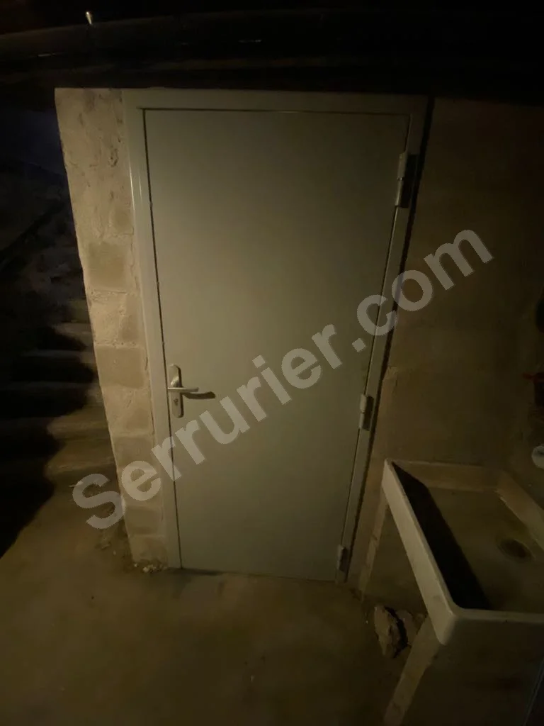 Bloc porte de cave Double bequille Paris 4