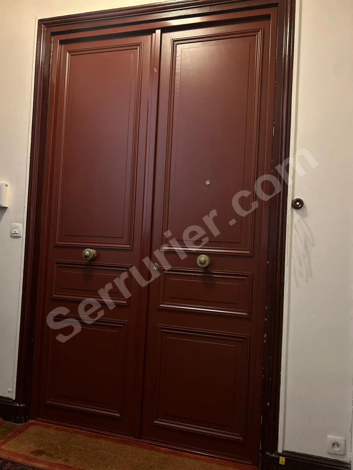 Double Porte blindée Eliot Baron Haussmannien 3 panneaux