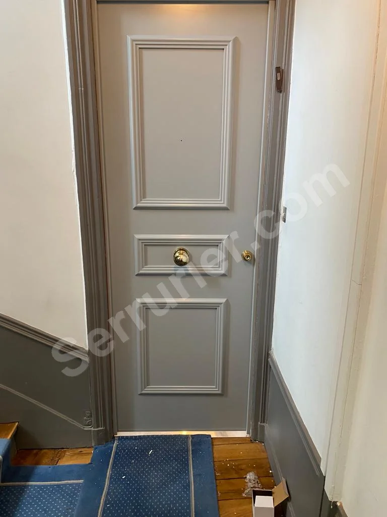 Porte Blindée Fichet Foxeo HIS mouluré 3 panneaux Vanves