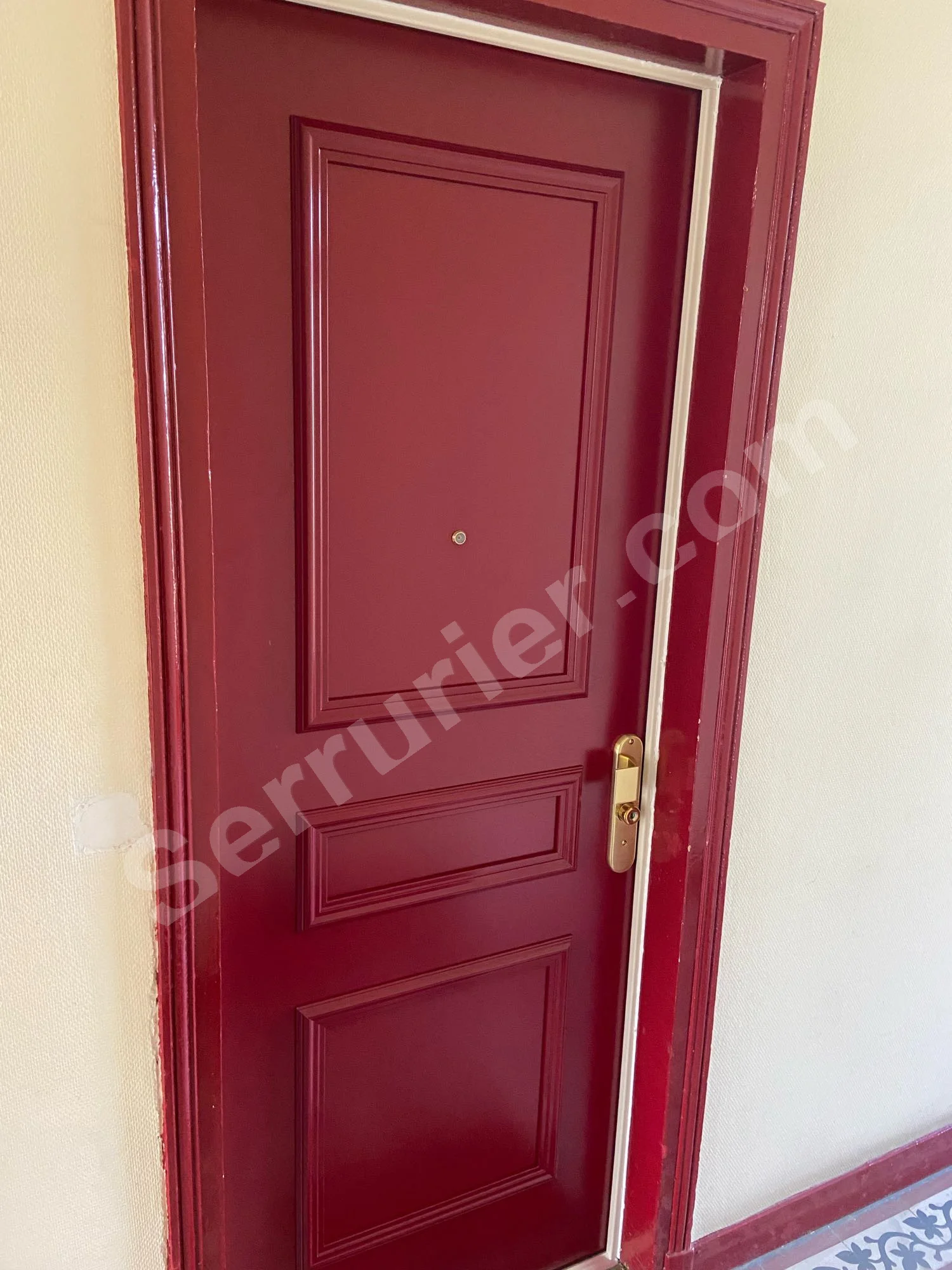 Porte Blindée Fichet Foxeo S Mouluré 3 Panneaux Paris 7